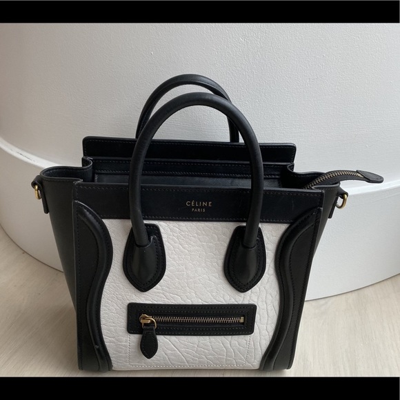 Celine Bi-Colour Nano Luggage Tote - Picture 4 of 9